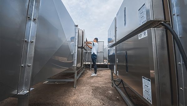 東陽(yáng)市油煙凈化器安裝效果